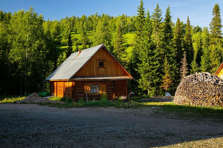 Русская баня на дровах